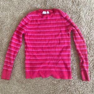 Pink striped Gap sweater